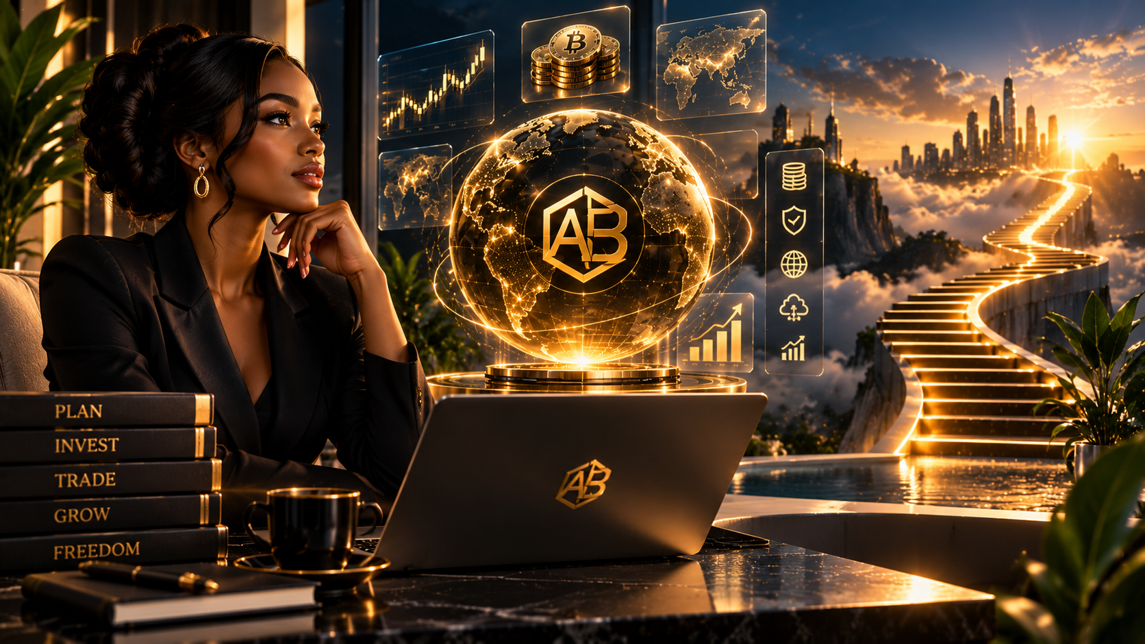 AlphaBitc Bitcoin platform visual